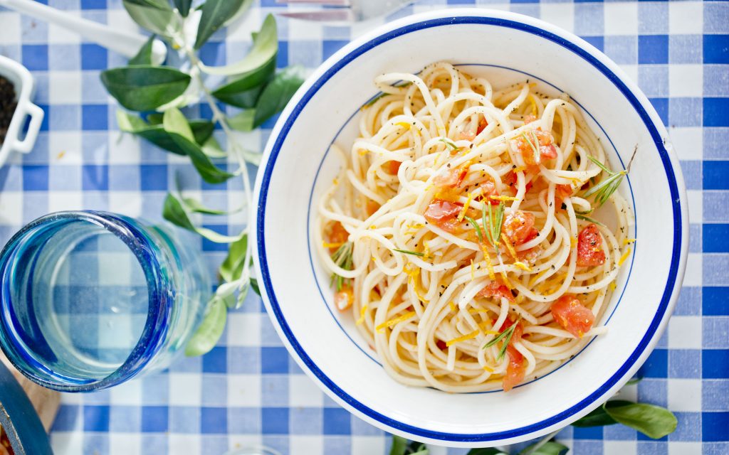 Spaghetti z czosnkiem