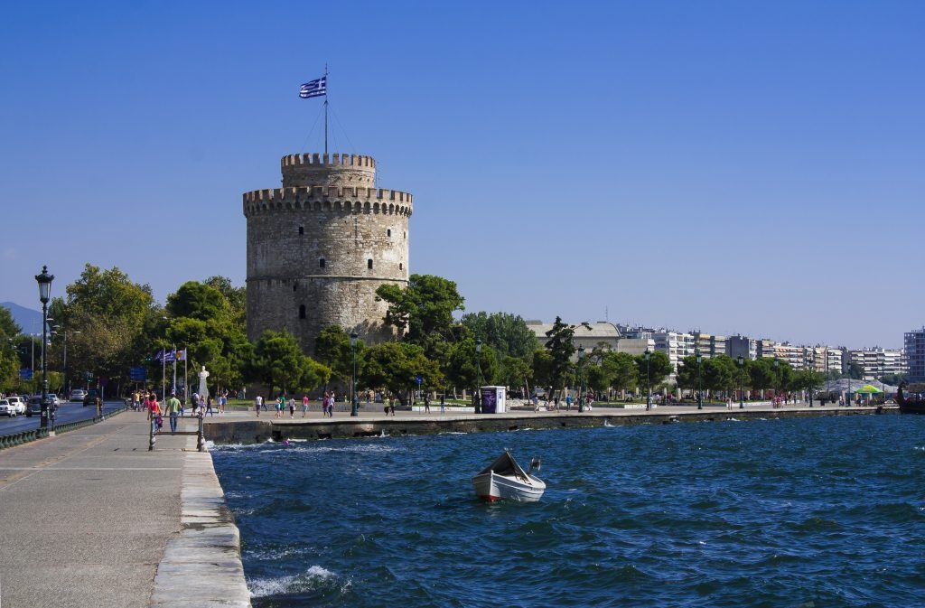 Biała Wieża w Salonikach za dnia