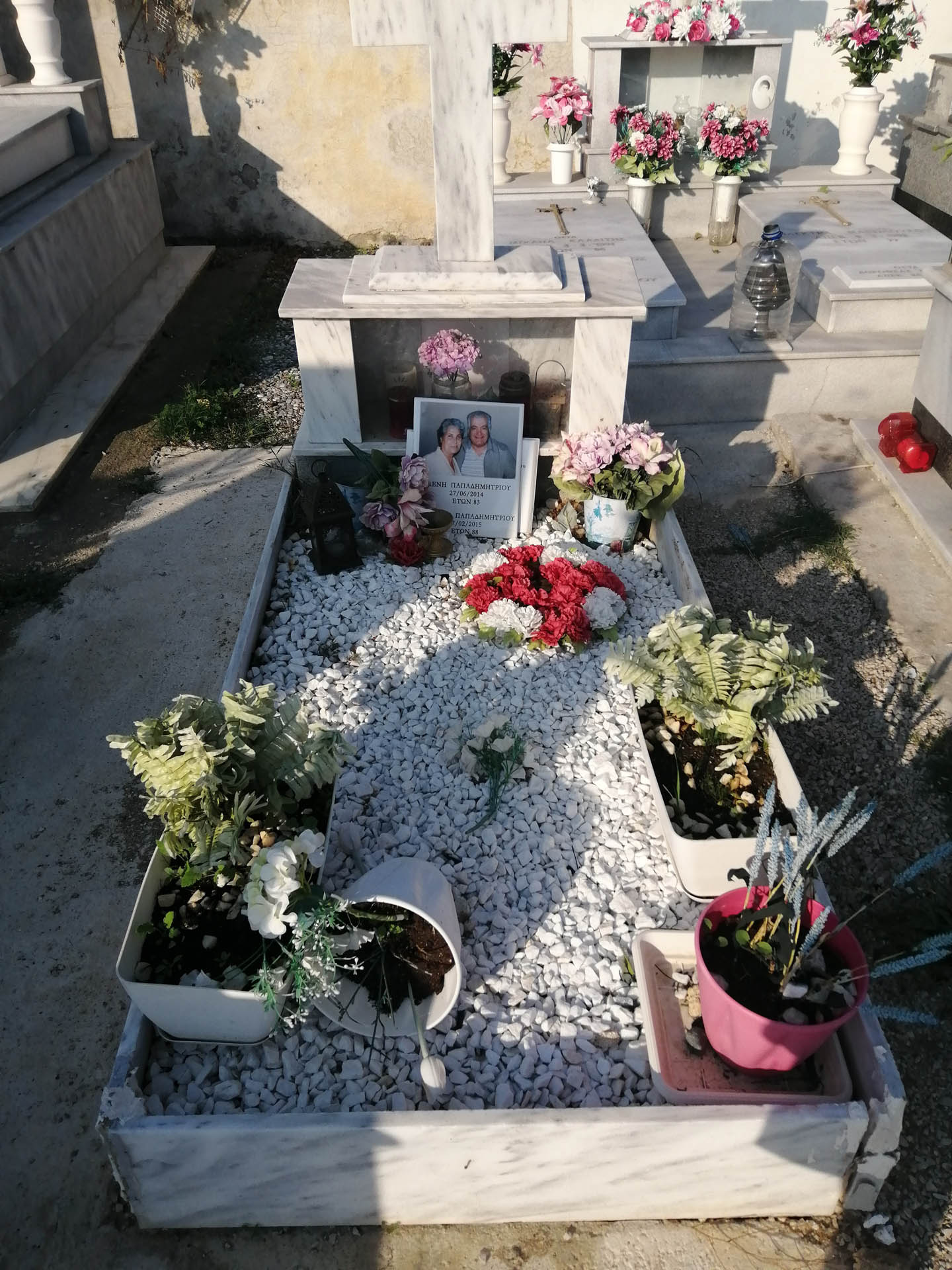 Grób na cmentarzu w Rodos