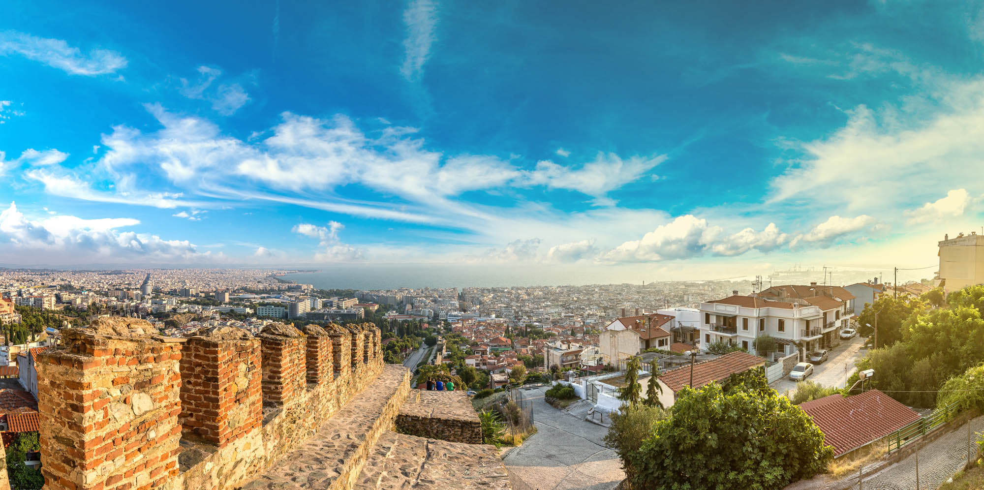 Panoramiczny widok na miasto Saloniki