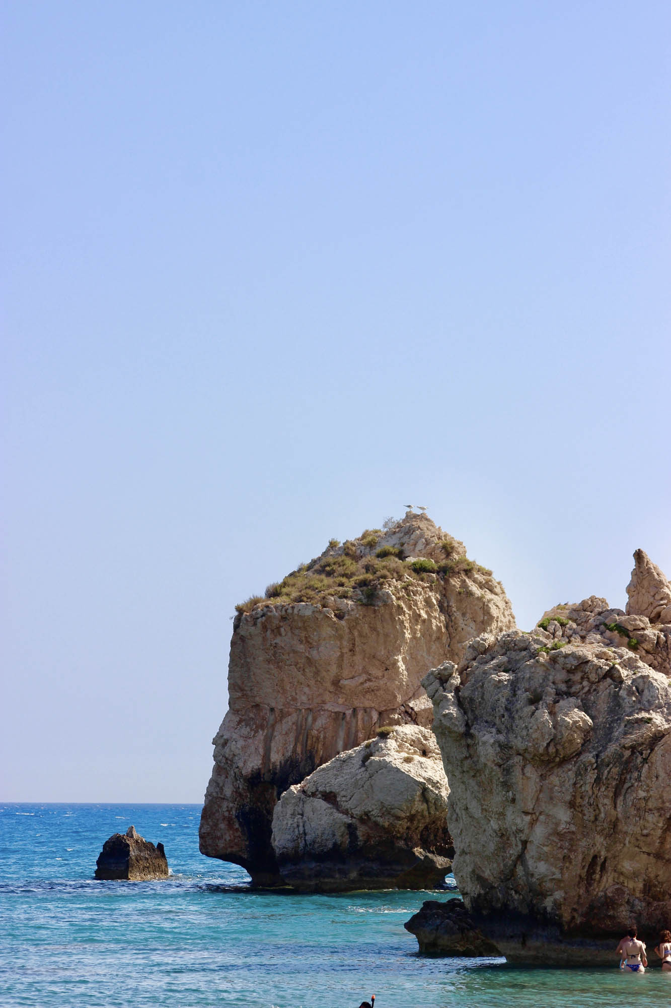 morze i skały, skała afrodyty na wyspie cypr