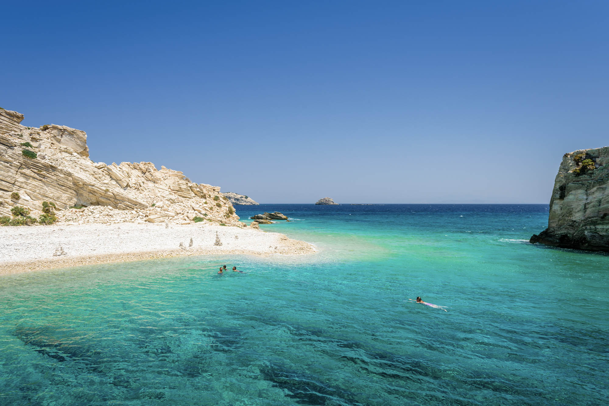 jedna z plaż na wyspie Leros