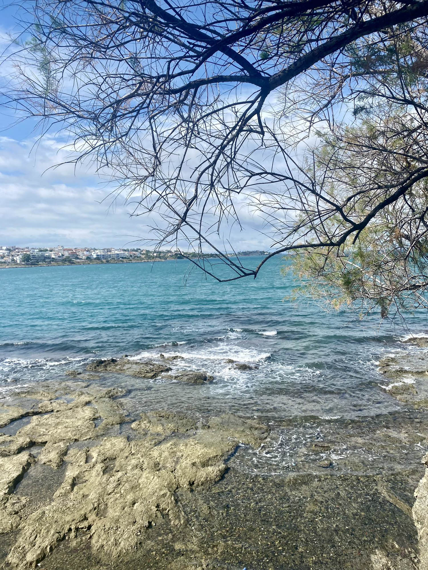 piękny widok na morze, wyspa Evia