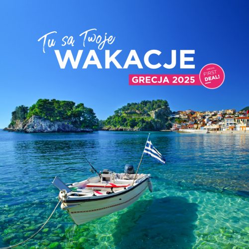 okładka first deal, grecos wakacje 2025