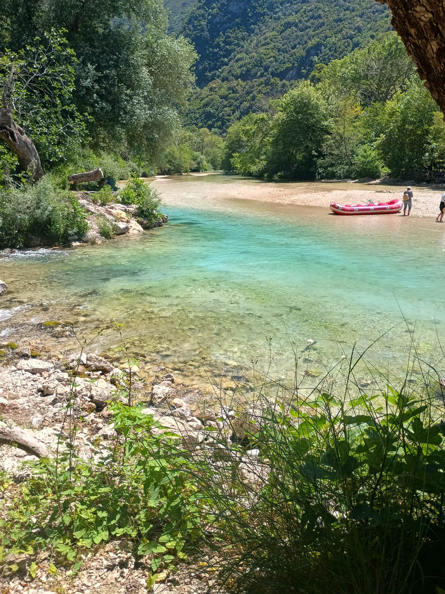 rzeka Acheron, widok na rzeke, epir