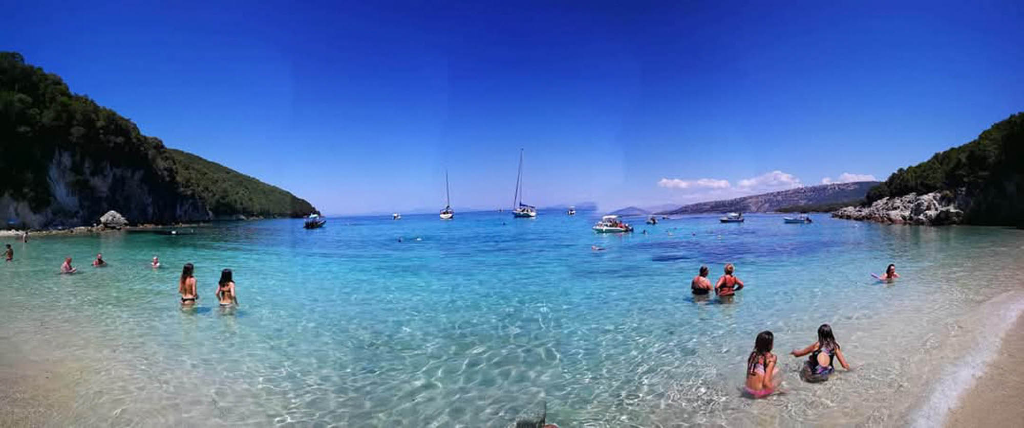 plaża bela vraka, sivota, epir, piękna woda, i niebo