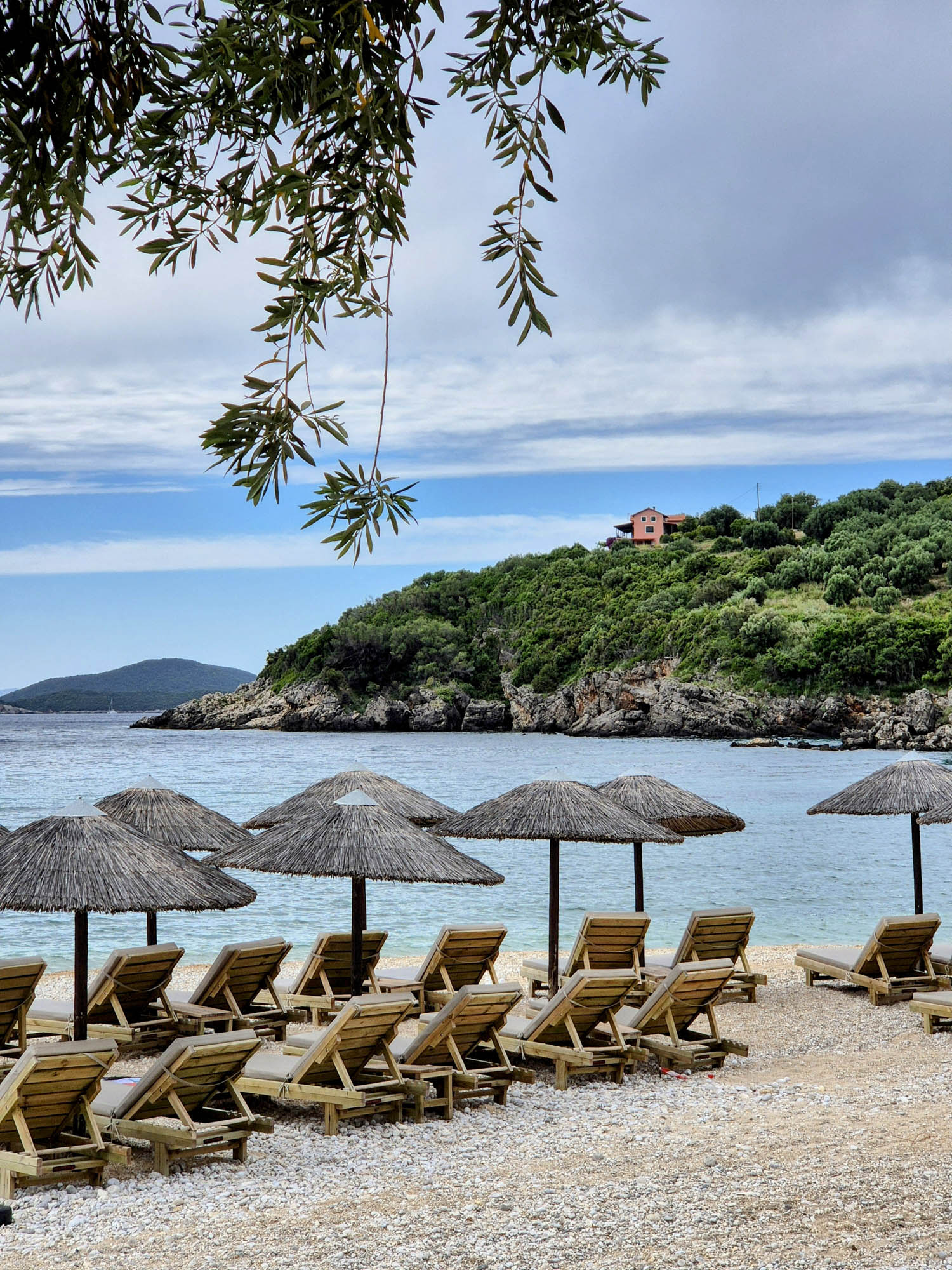 agia paraskevi, plaża w epirze, widok na morze