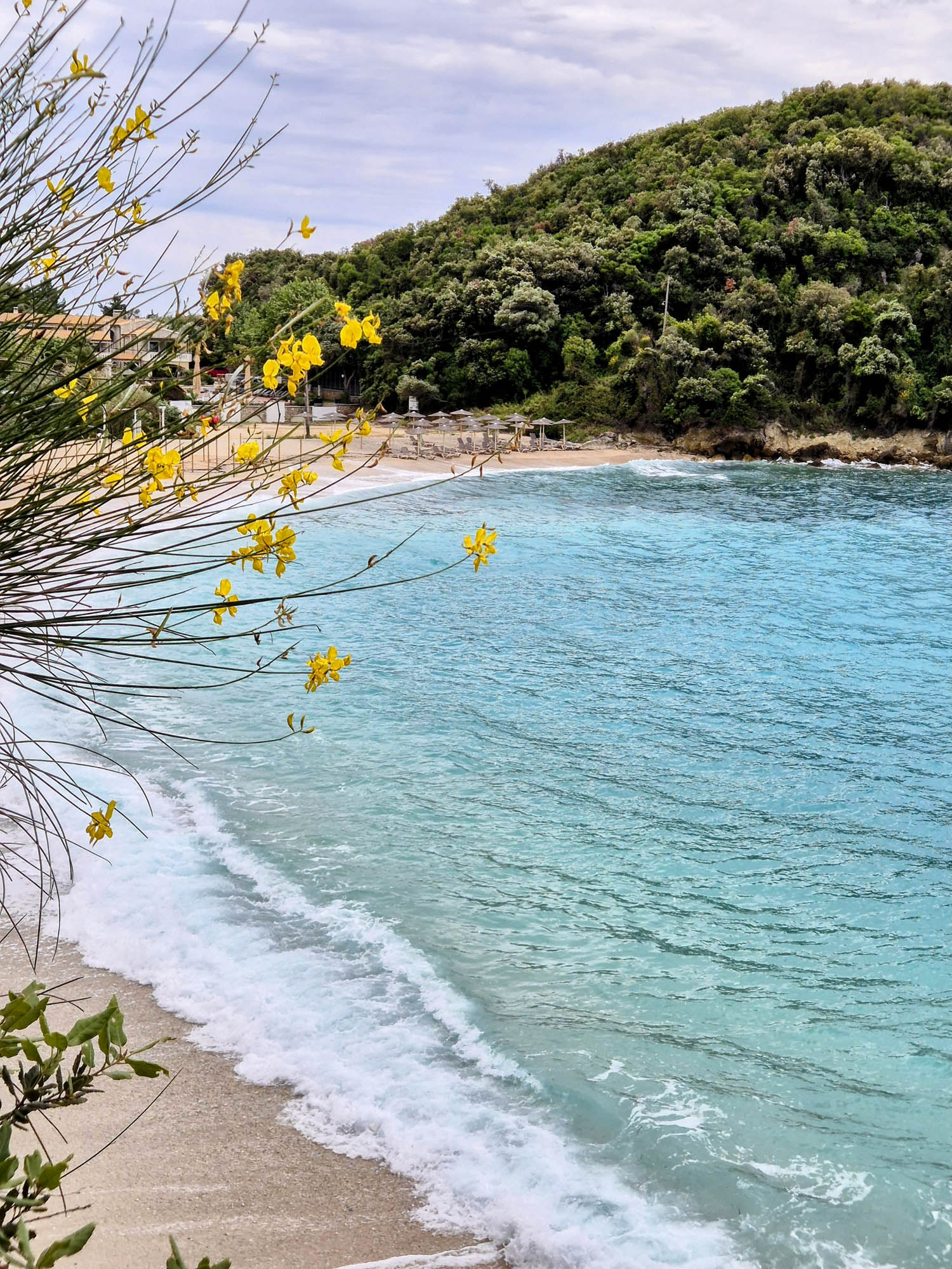 sarakiniko plaża, widok na morze