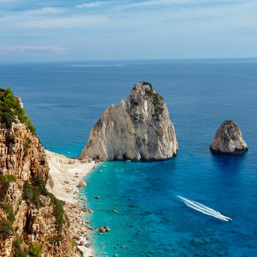 skały na Zakynthos, widok