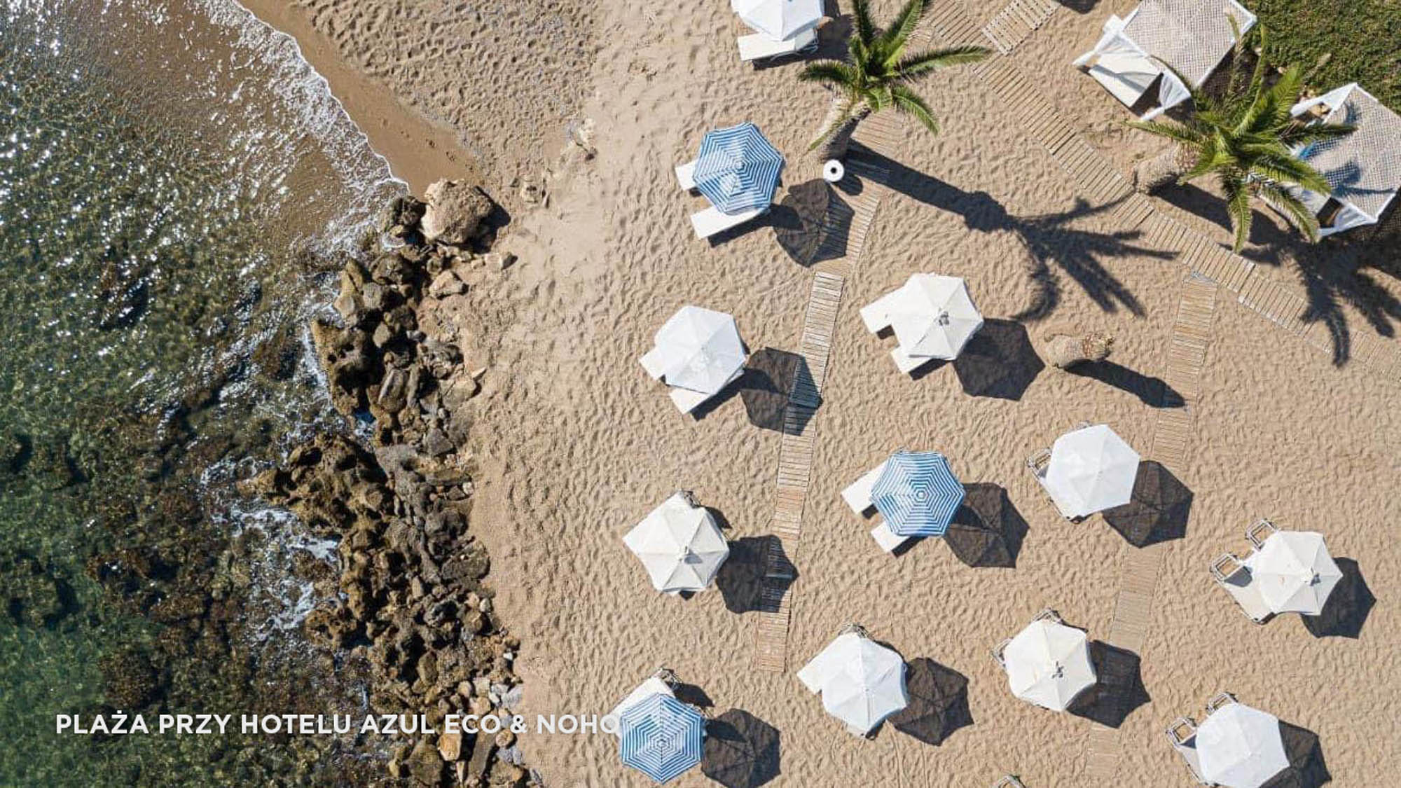 plaża hotelowa aegan by azul, kreta zachodnia