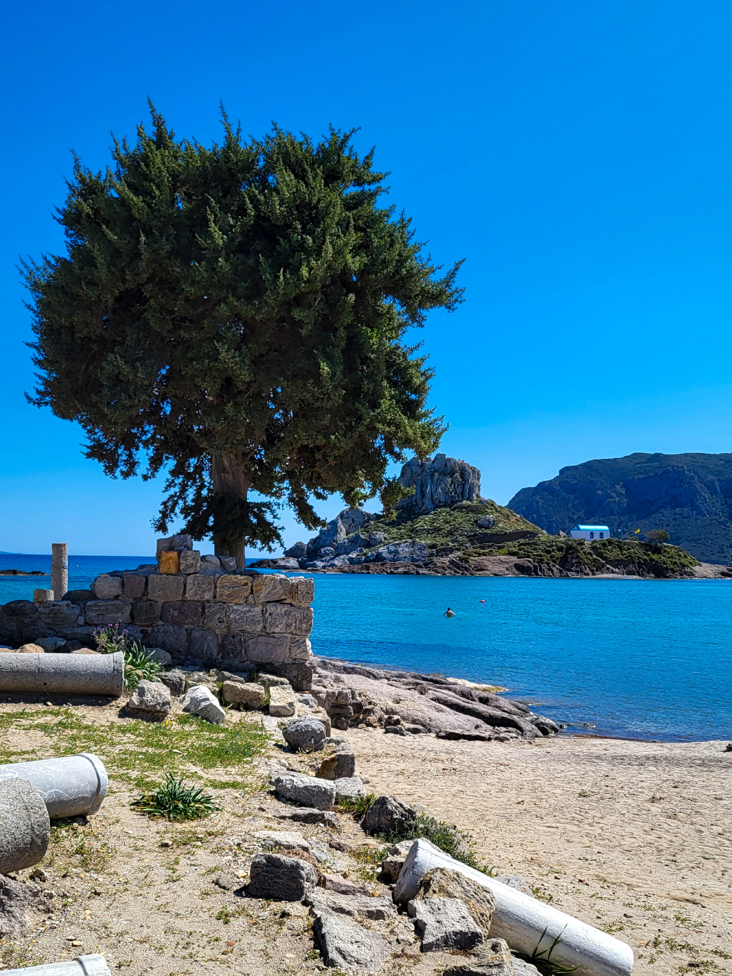 półwysep kefalos, ruiny, kos, grecja,