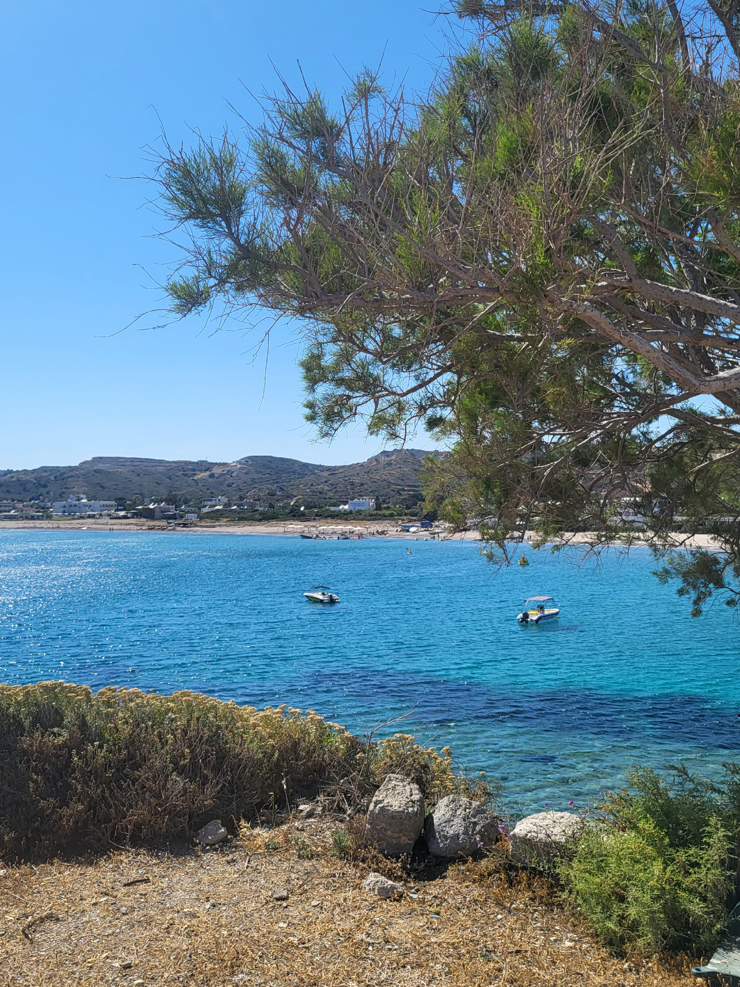 widok na zatoczkę z kapri, kefalos na kos