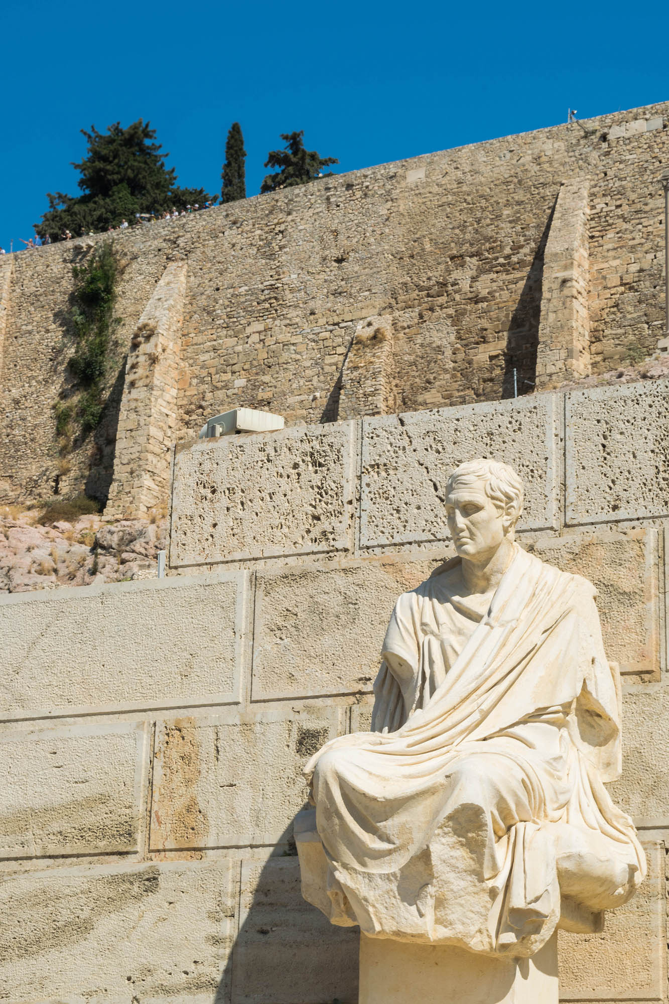 statua, rzeźba, teatr dionisosa, ateny, akropol