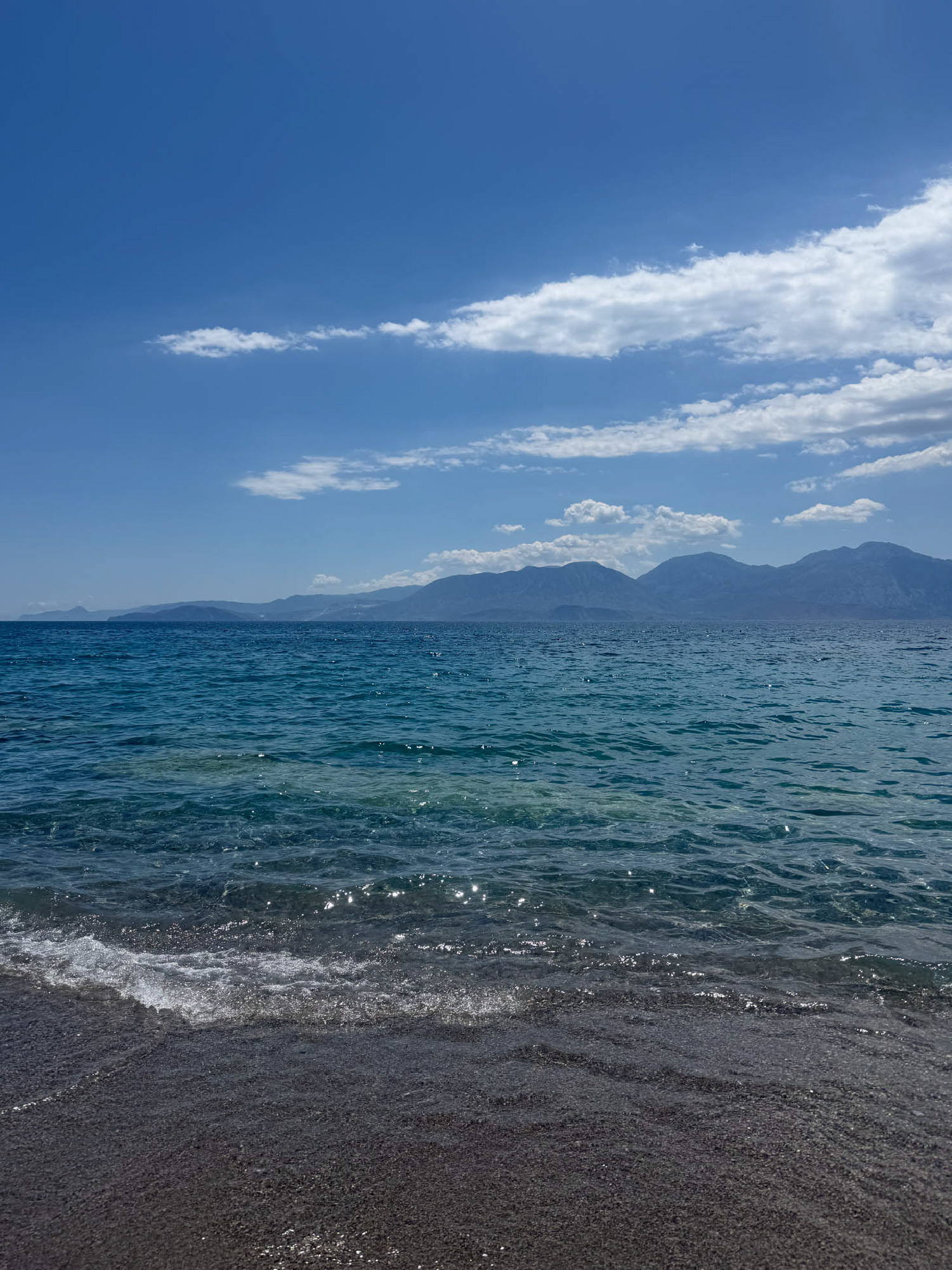 zatok mirabello, kreta, widok na morze