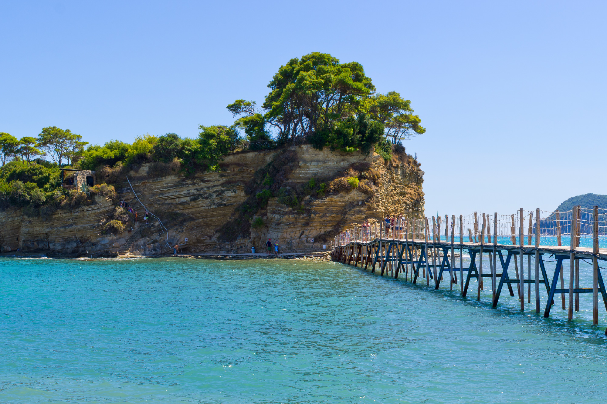 wysepka cameo i mostek, widok