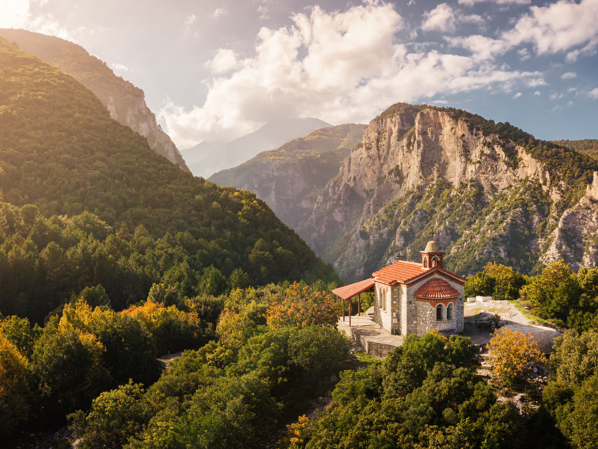 Olimp, riwiera olimpu, widok na masyw