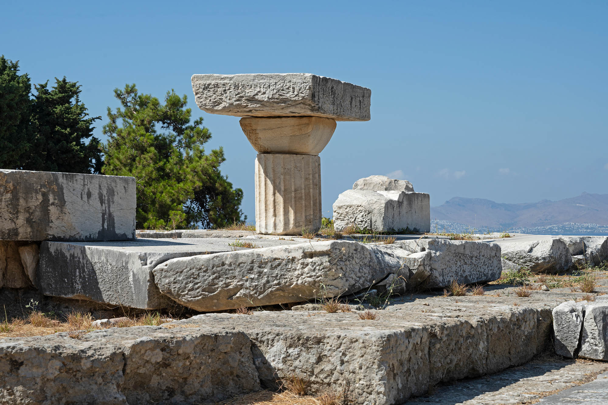 asklepion, detal, pozostałości wyspa kos