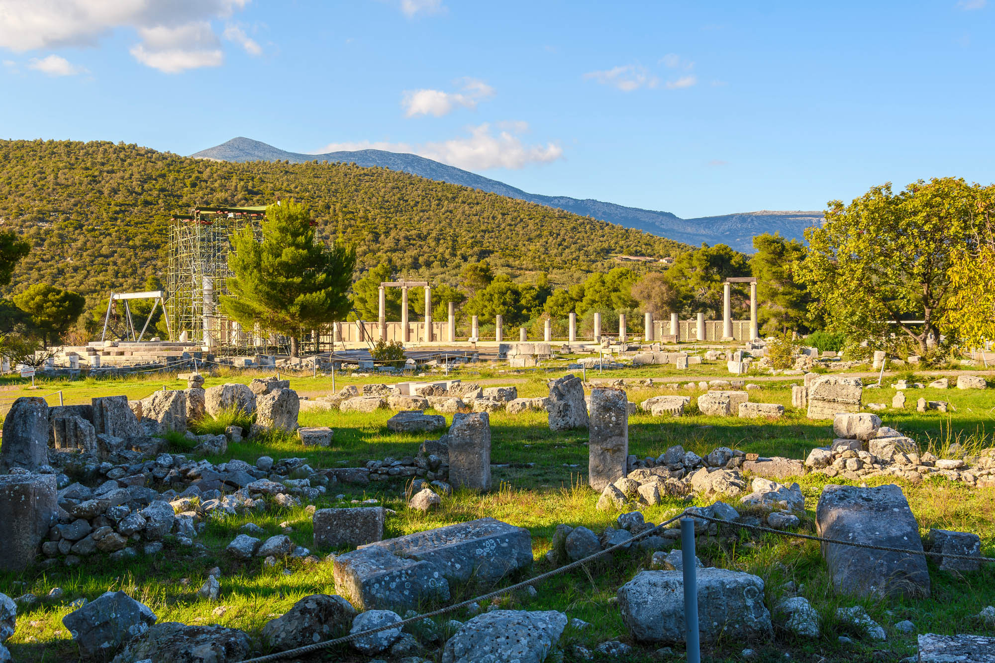 asklepion, widok na ruiny, kos