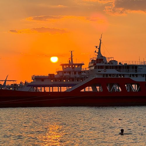 zachód słońca, wspomnienia z thassos