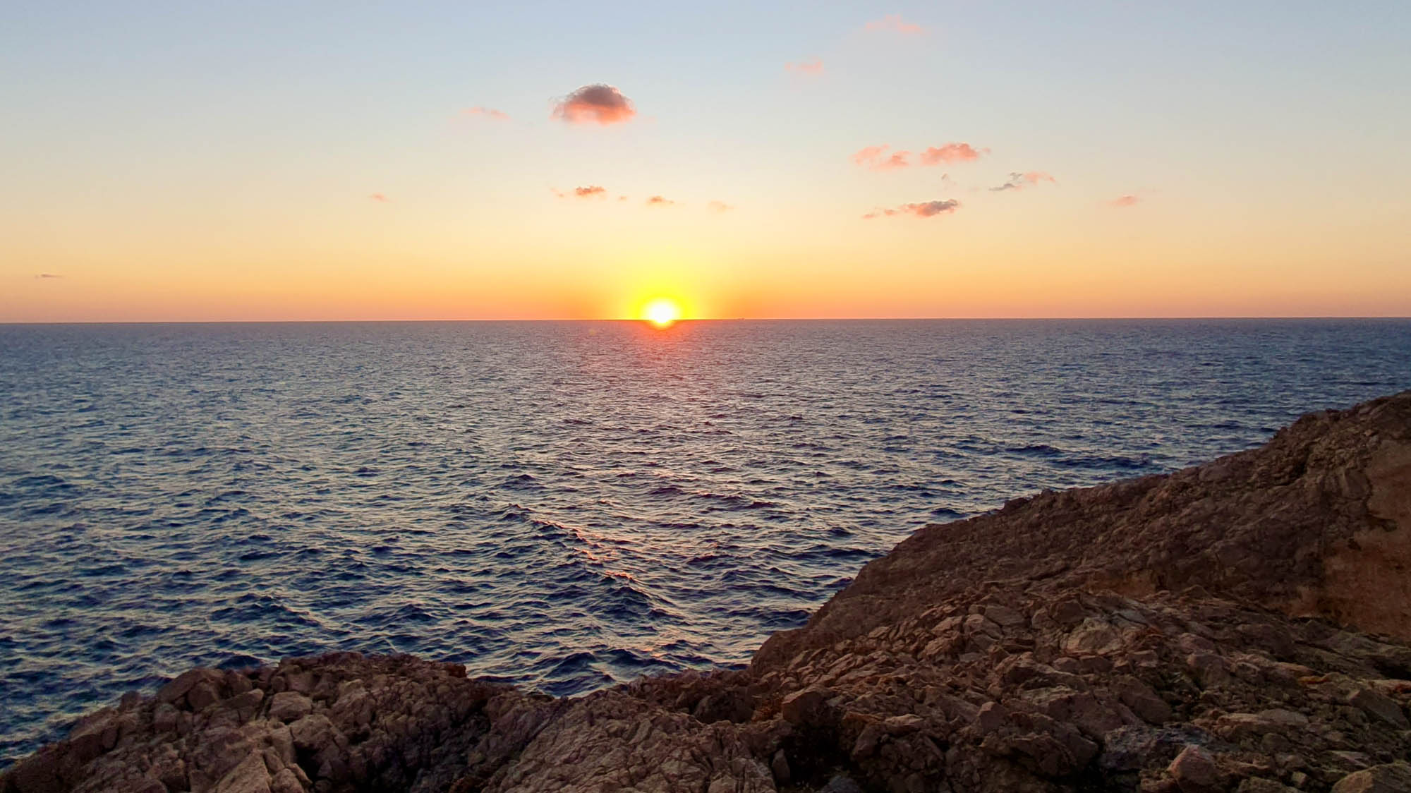 paliki, kefalonia, widok na zachodzące słońce
