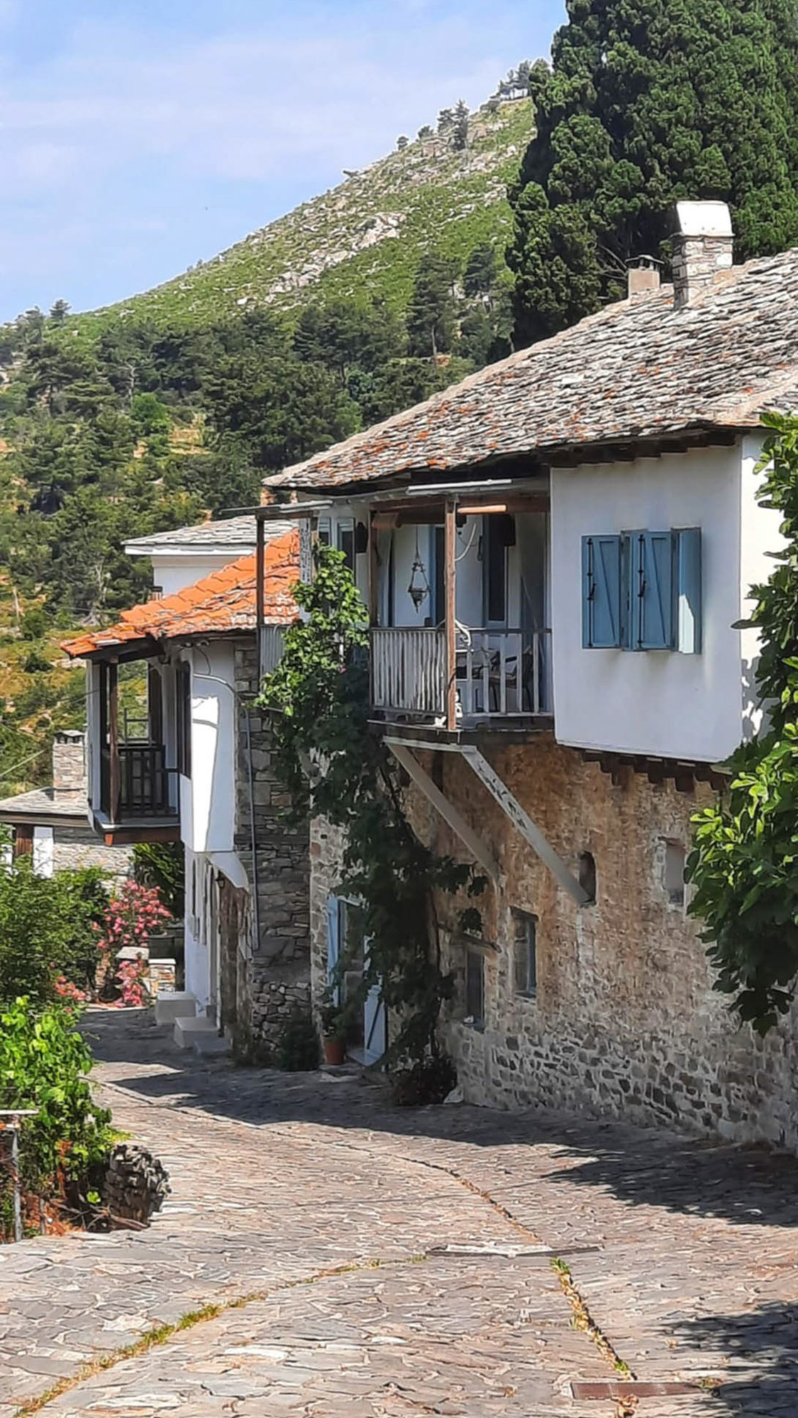 thassos, wspomnienia, uliczka