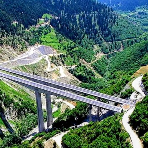 epir, widok na góry i most, piękne widoki