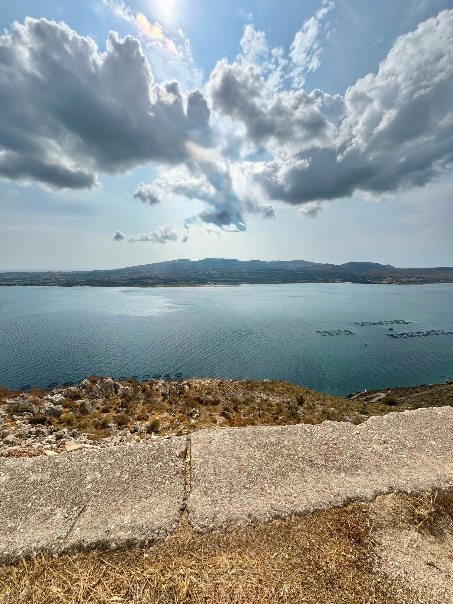 widok na półwysep, za dnia, paliki, kefalonia