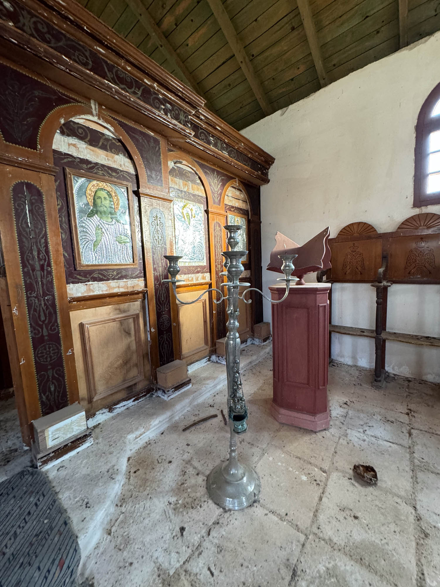 klasztor na półwyspie paliki, wnętrze, kefalonia