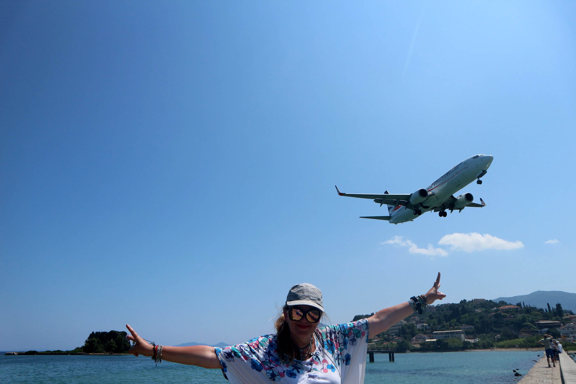 korfu i samoloty, wspomnienia i relacje