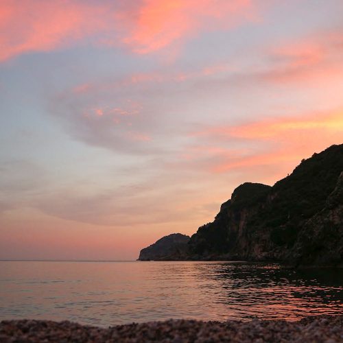 zachód słońca na Kordu, lipades, wspomnienia