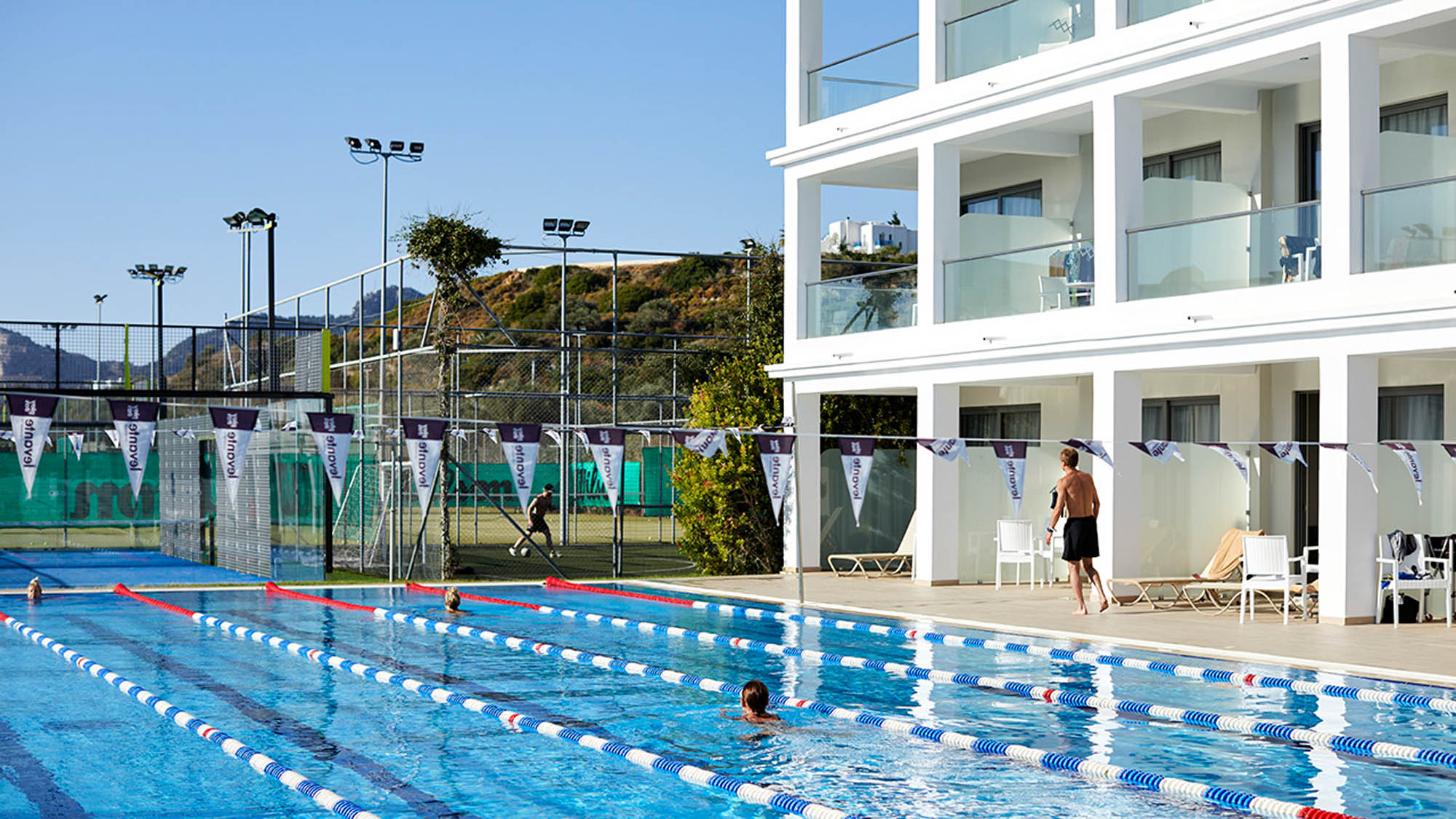 hotel na rodos, sportowy basen