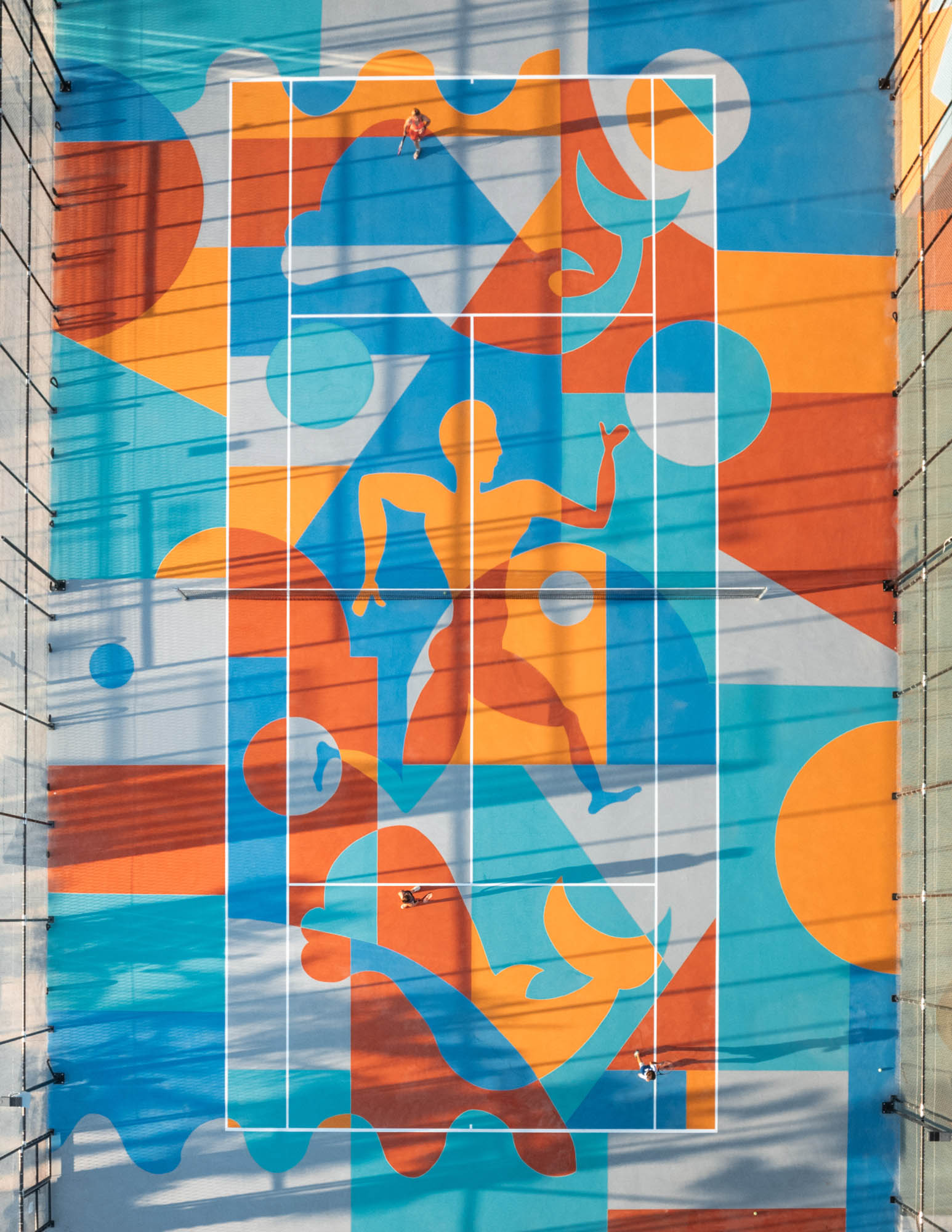 hotek mitsis faliraki, rodos widok z gory na kort