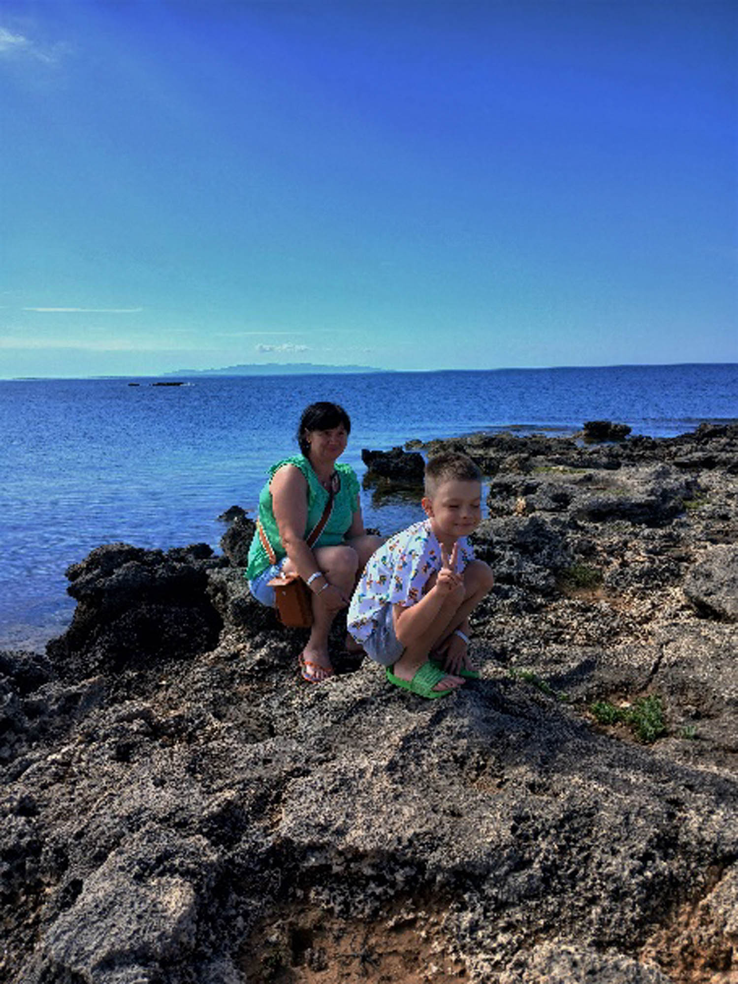 wspomnienia i relacje z Kefalonii, plaża, zdjecia rodzinne
