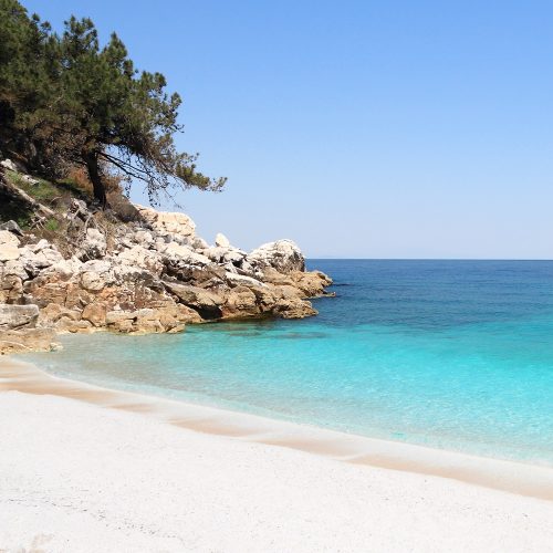 marble beach na thassos, grecja