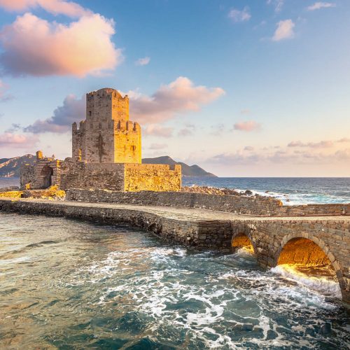 twierdza methoni i grobla, peloponez